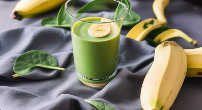 Banana Spinach Protein Punch Smoothie